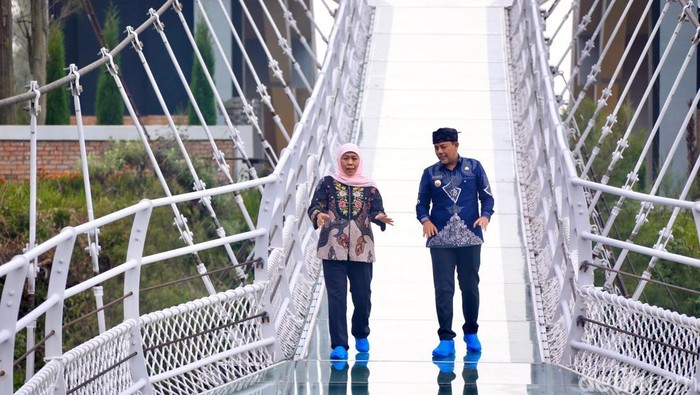 View-nya Bikin Takjub! Khofifah Ajak Wisatawan Coba Jembatan Kaca di Bromo